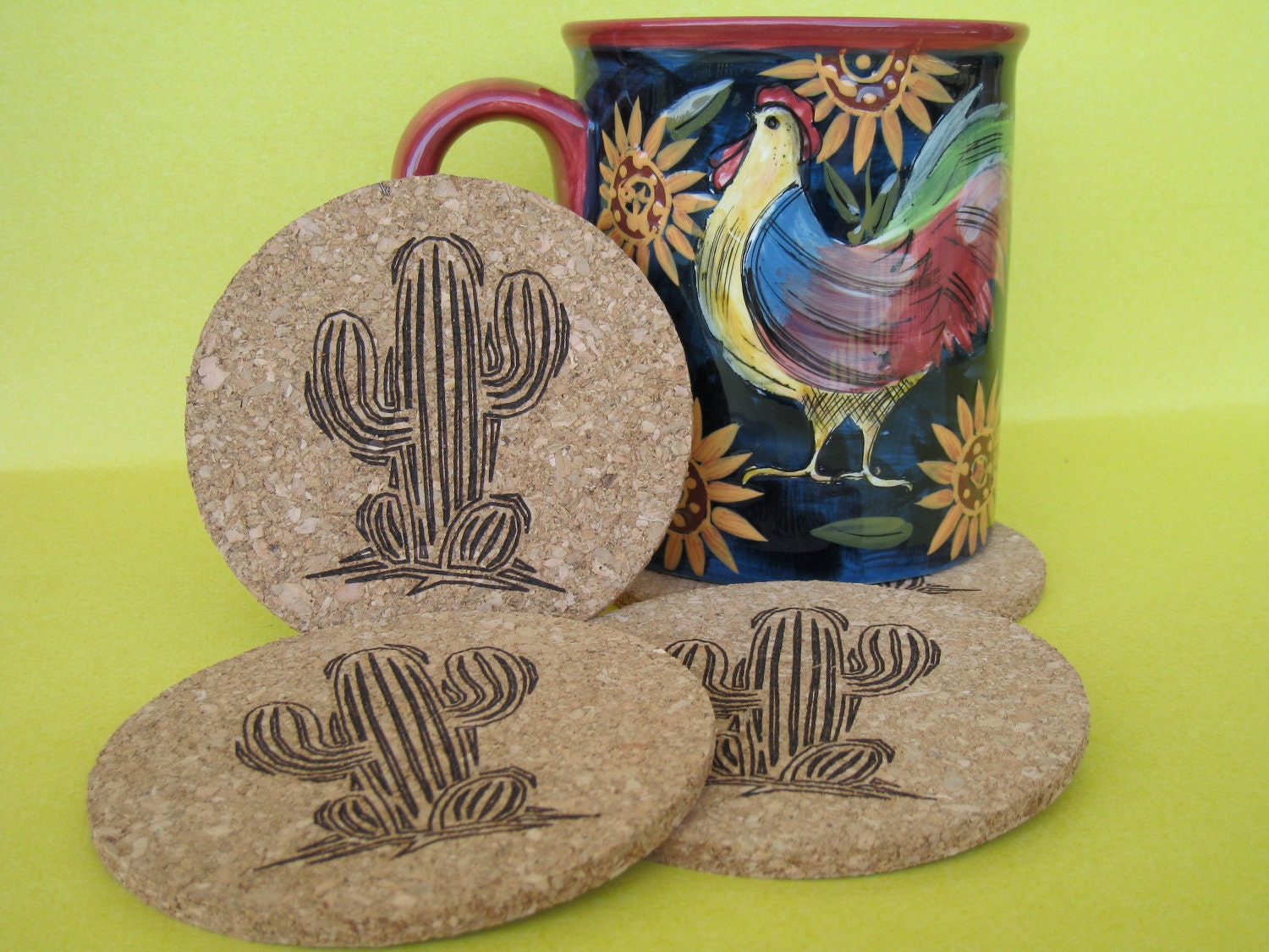 Laser Engraved Coaster Set