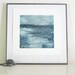 Contemporary Etching Print: Strata in Blue