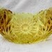 VINTAGE Beautiful Yellow Amber Depression Glass Sawtooth Bowl