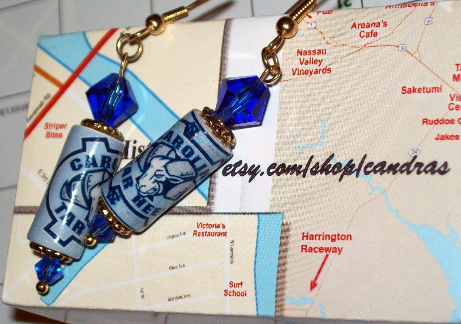 North Carolina Tarheels Earrings