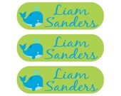 100 Personalized School Uniform Laundry Care Tag Labels - Washing machine and dryer safe