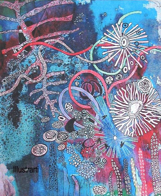 Aceo Print Underwater Fantasy From an Original Painting