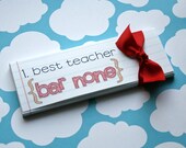Printable Candy Bar Box for Best Teacher, Teacher Appreciation