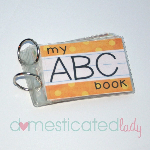 Printable ABC Book, Learn Your Letters, Alphabet, digital pdf file