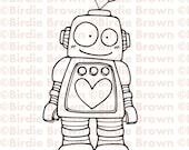 Digital stamp -- Lovely Robot