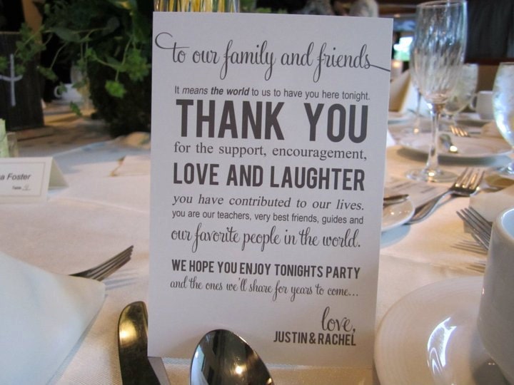 Wedding thank you cards