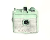 vintage camera watercolor giclee art print // SAVOY // 8X10 print - home decor -- wall art