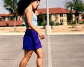 60's Violet Wool Mini Skirt