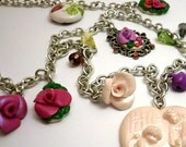 Angels and Roses Long Necklace Cameo Handmade - SoDreamy Collection Bijotti&Ciciotti -  Wedding favors, bridal jewelry