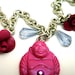 Fuchsia Buddha and Roses Long Necklace Handmade - SoDreamy Collection Bijotti&Ciciotti