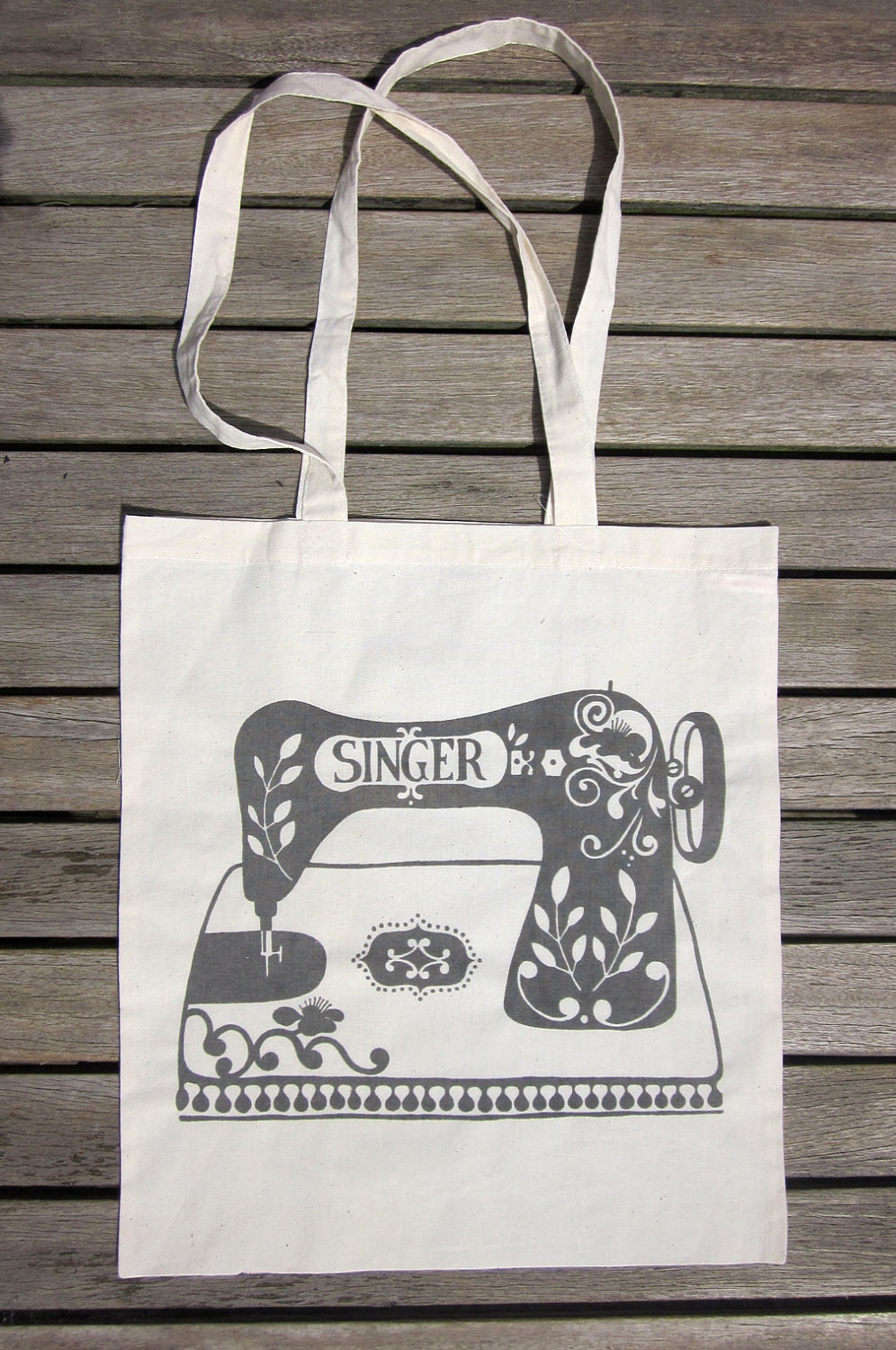 Handy Eco Tote Bag: The Heritage Sewing Machine