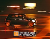Mini Cooper S in Motion - Motor On - 4x6 print - ByJenniferLeigh