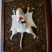 VEGAN Knitted Lab Rat, dark cork background