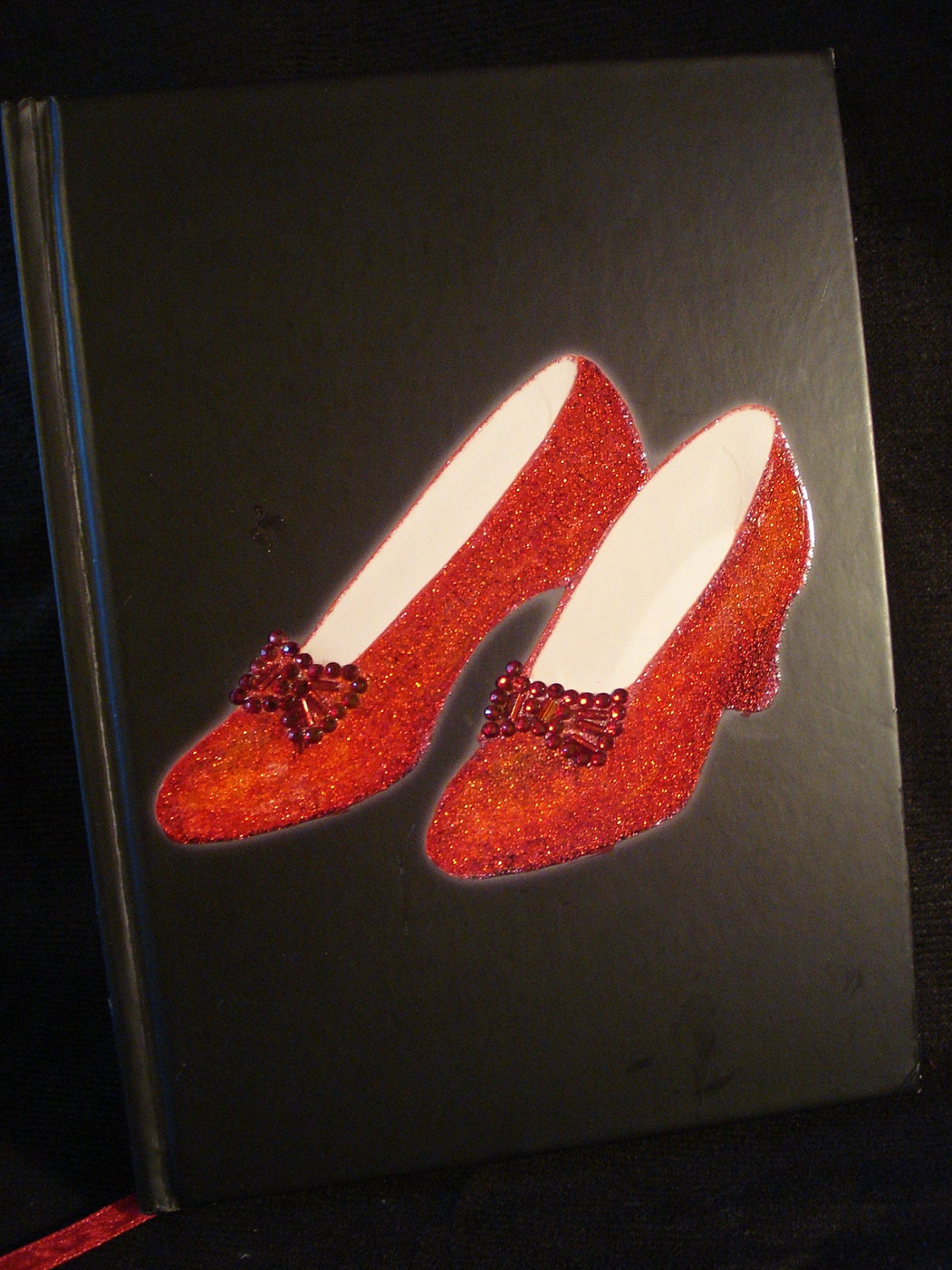 Wizard of Oz Jeweled Ruby Slipper Blank Journal Book