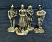 Wizard Of Oz Pewter Figurines - rare and collectible