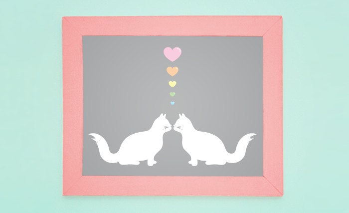 Kitten Love 8x10 Art Print
