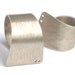 Adjustable Ring Minimalist Contemporary Scratch Mate Finish Sterling Silver 925