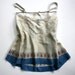 Victorian Petticoat Camisole Tank Top / Ivory Blue Pink Black Lace Silk / Medium - Rosie Souvenir Top