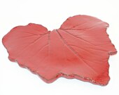 Ceramic leaf platter, leaf dish, spoon rest, soap dish, trinket dish, jewelry holder, home decor, kitchen decor, serving platter