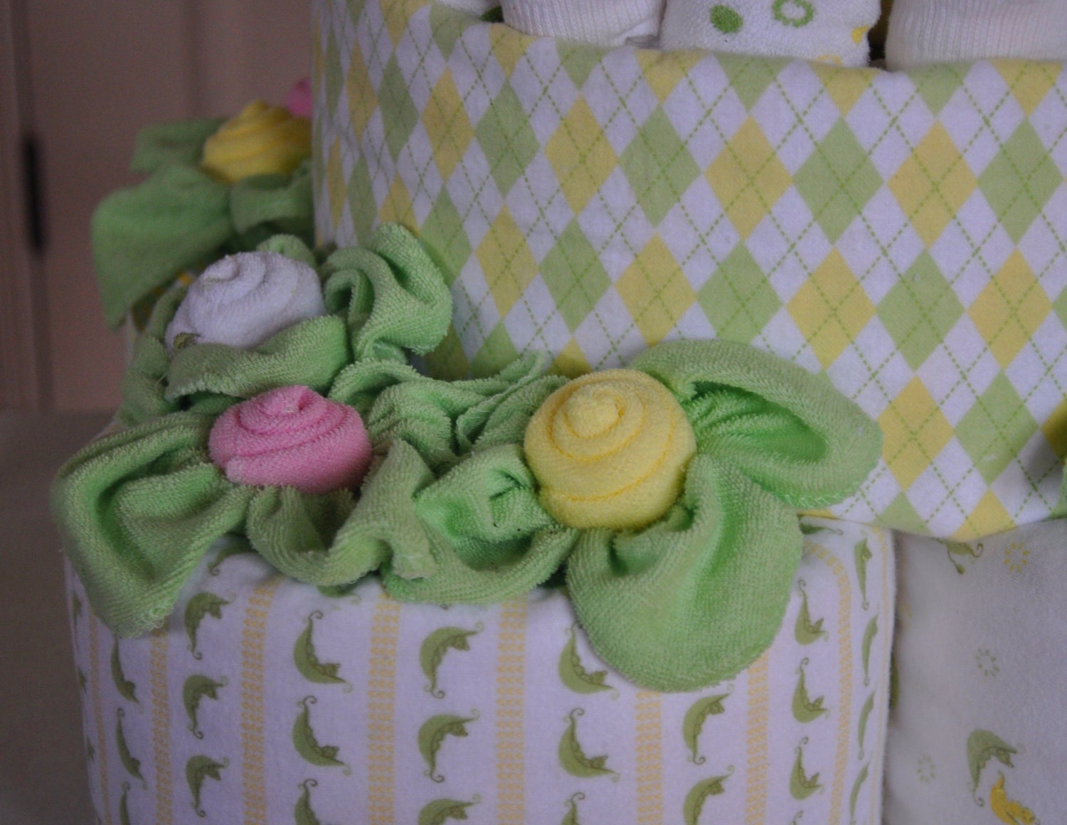 Washcloth Rose & Leaves for a Diaper Cake Video Directions (SALE)
