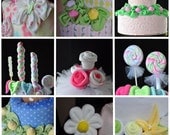 Washcloth and Bib How To Videos for a Diaper Cake Set of 9