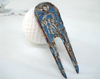 Golf gifts - Divot tool for Dad Birthday Gift, Father's Day, Groomsmen Gift golf - Golf Gift Titanium