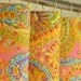 Pink & Lime Green Paisley Shower Curtain - 72 x 72