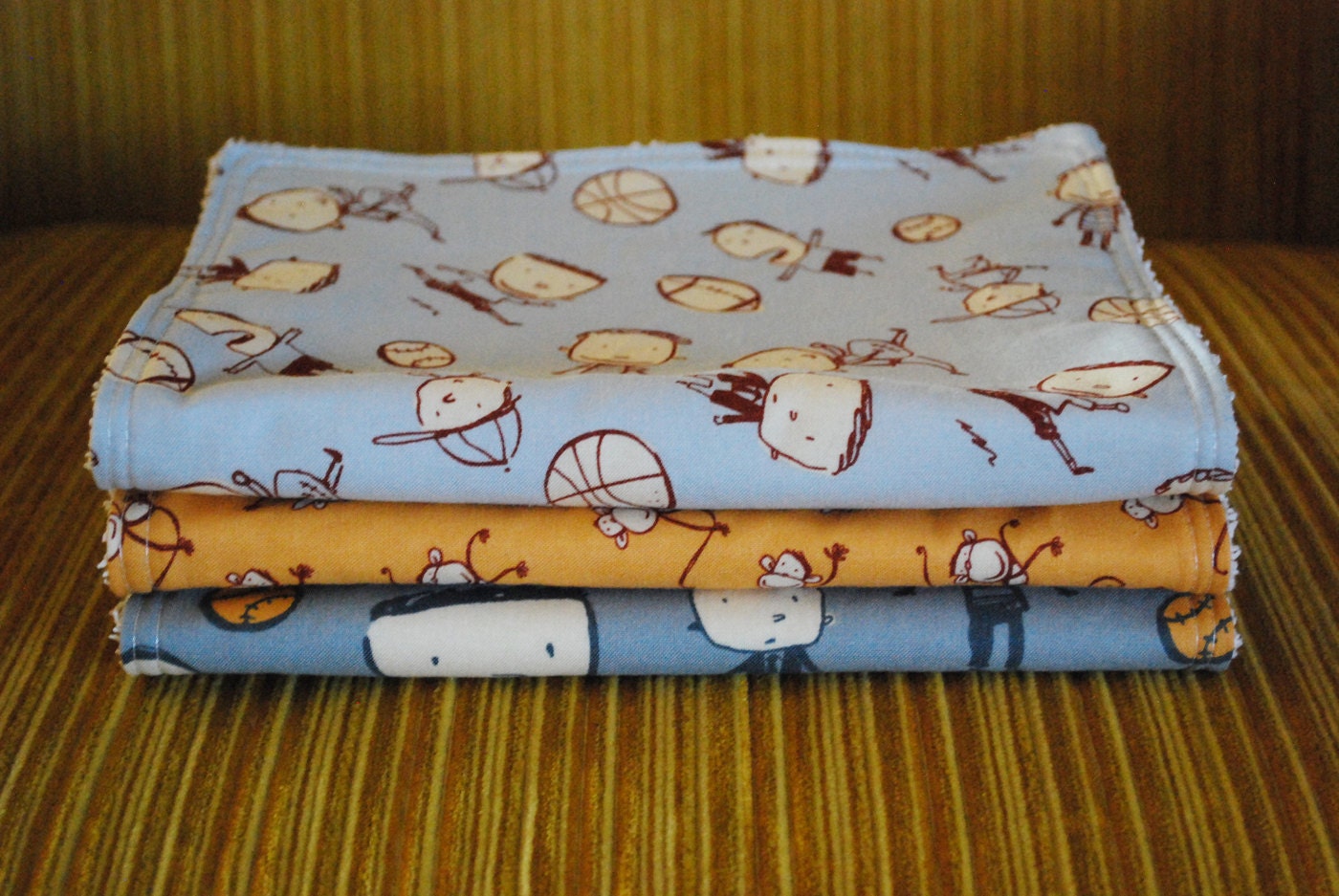 Boyish burp cloths