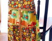 Diaper stacker with pockets - jungle theme