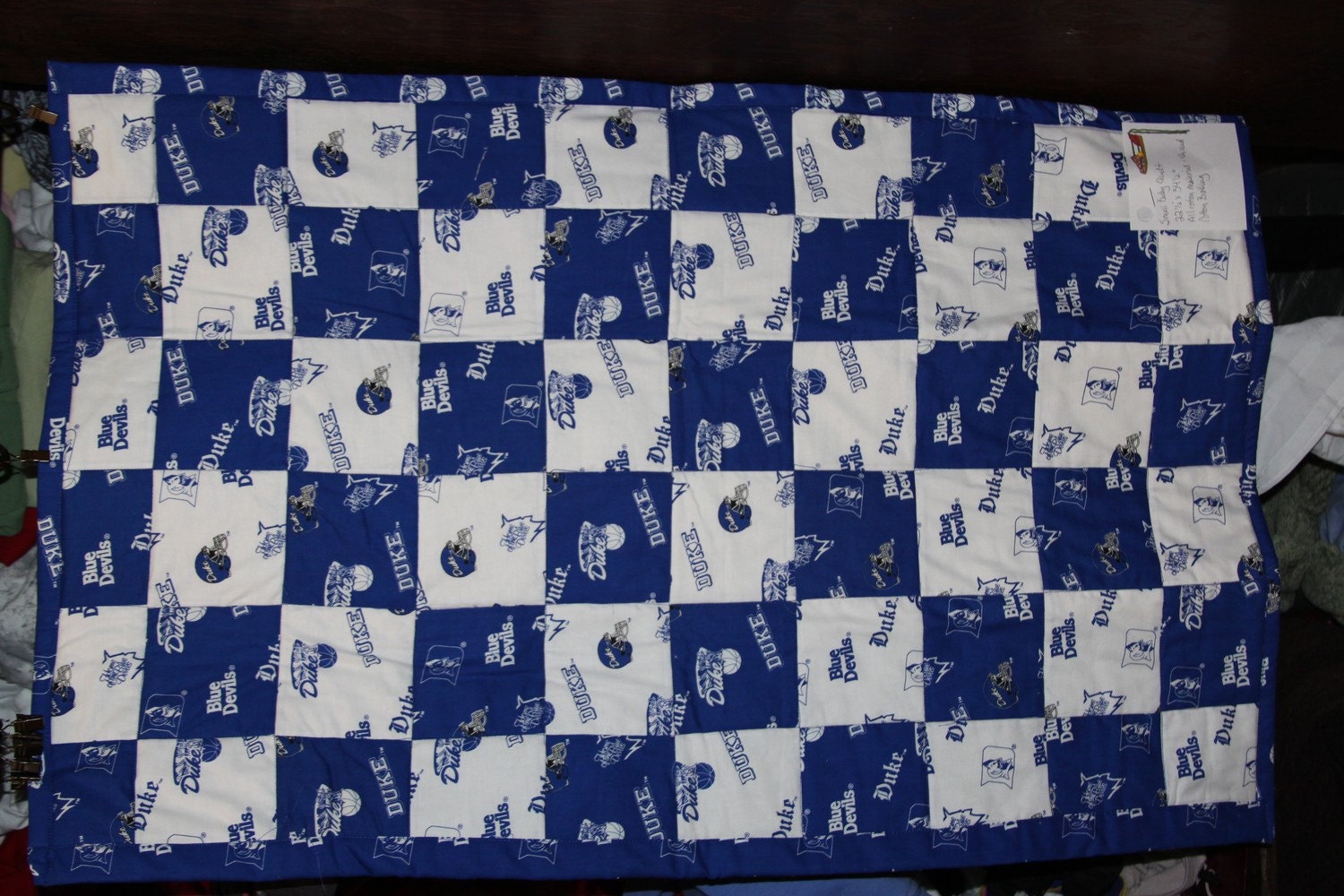 Duke University Small Infant Quilt