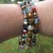 multi gems 3 strand gemstone bracelet