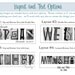 CUSTOM Alphabet Photography Last Name - Modern 10x26 Frame, Personalized Letter Art