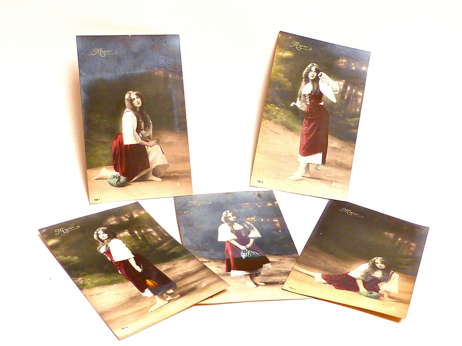 Gypsy Woman 1910 Postcard set
