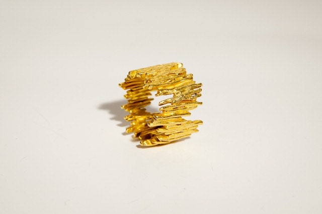 Gold Elegant Ring, Modern Jewelry