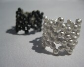 Pearls Ring White Silver Jewelry