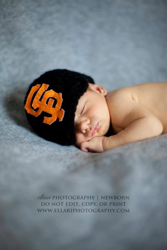 San Franscisco Giants 6-12 Months Closed Stitch Newsboy Hat/Beanie
