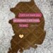 Adoption Wall Print - South Korea (brown, yellow, pink, gray) John 14:18 - 8 x 10 Print