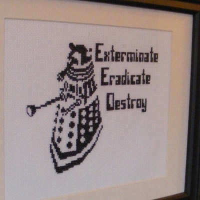 Dalek cross-stitch pattern Doctor Who