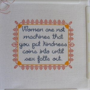 Women are Not Machines Cross-stitch Patterns