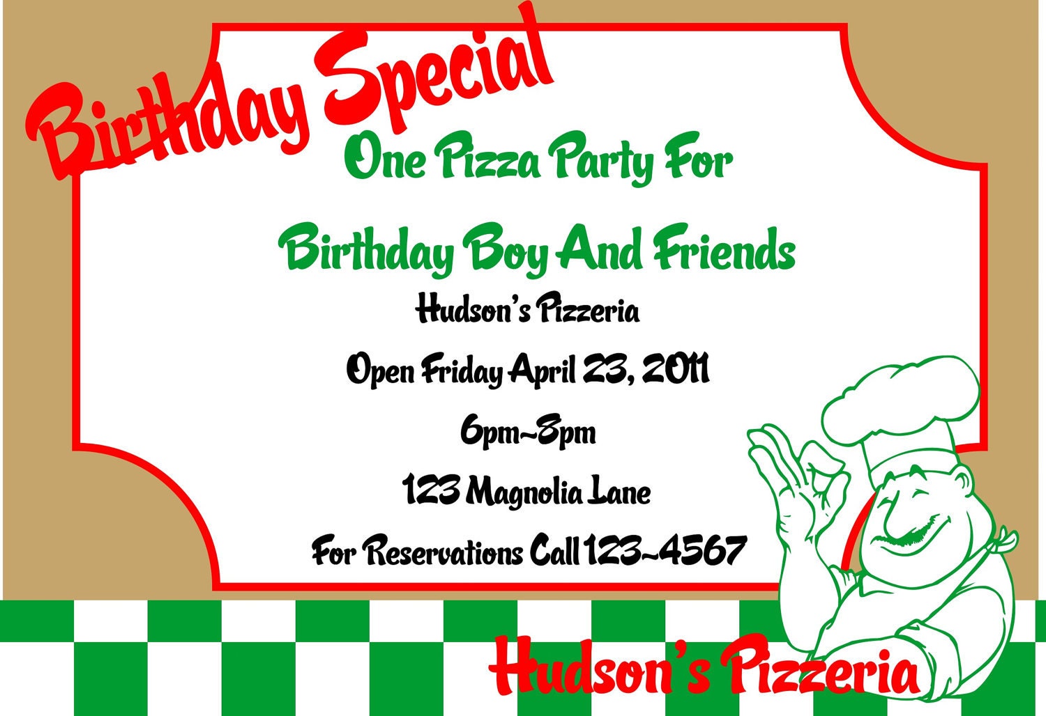 Pizza Party Printable Invitation Il_570xn