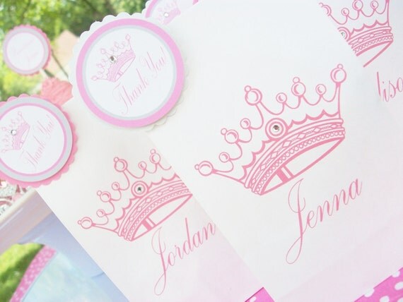 Princess Party Printed Favor/Treat Bags-set of 12 Il_570xn