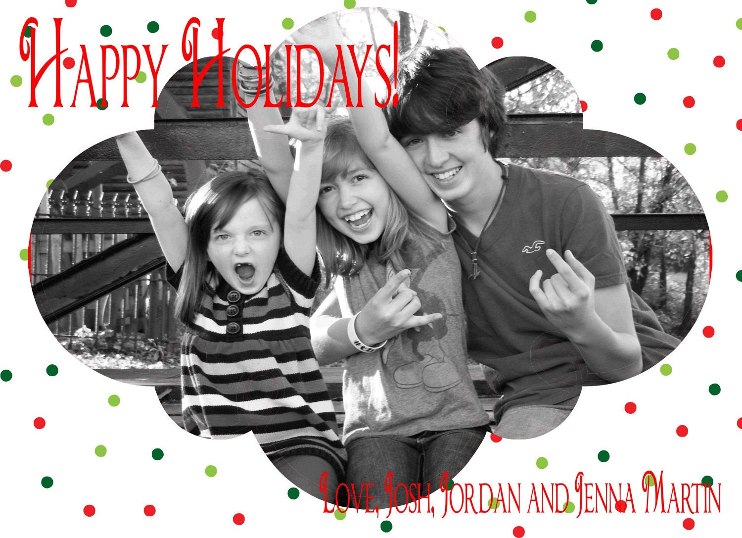 5x7 Custom Christmas/Holiday Photo Card Il_570xn