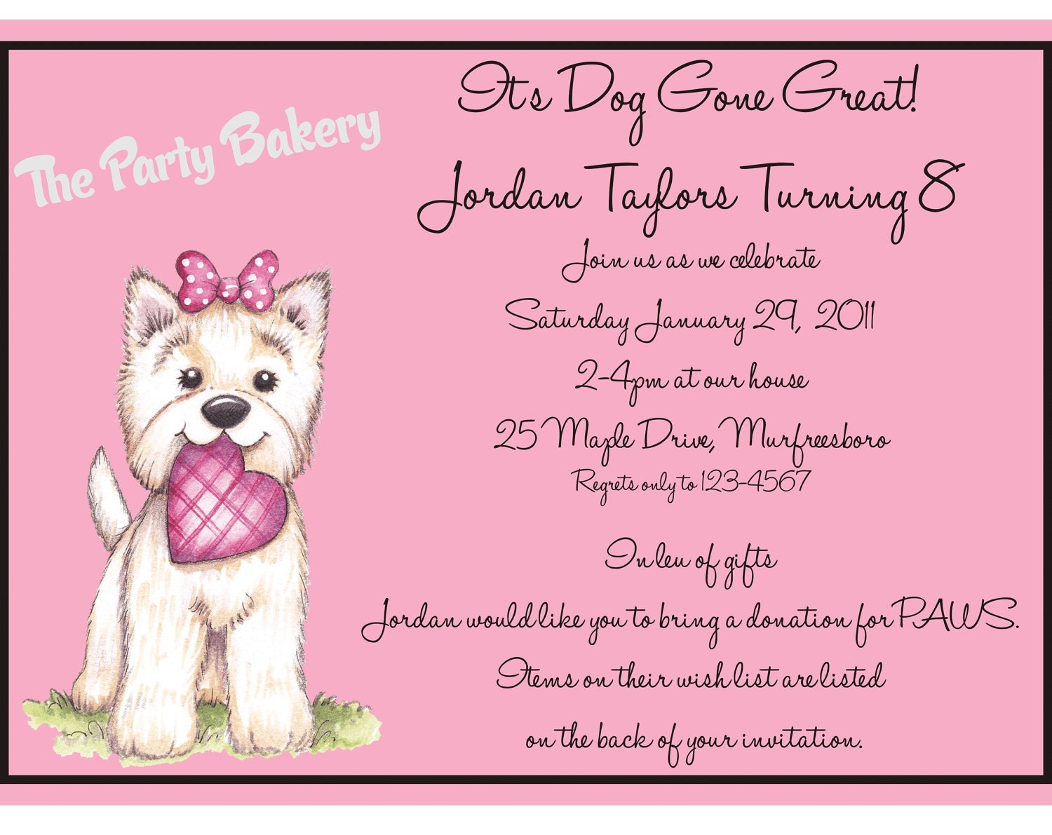 Printable Invitation-Puppy Love Il_570xn