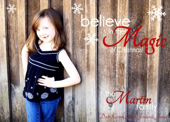 5x7 Custom Christmas/Holiday Photo Card Il_570xn