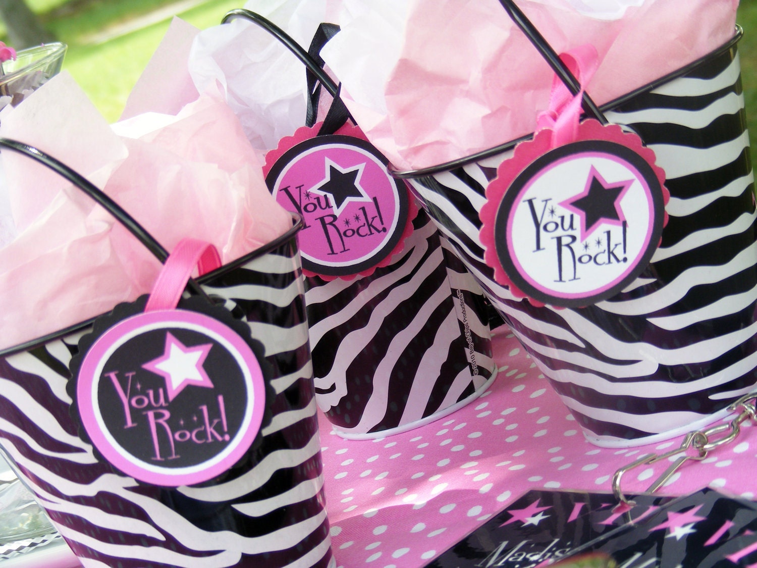 Rock Star Party Printable Favor Tags