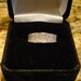 ON SALE - Diamond 14K White Gold Ring With Pave Diamonds, size 7