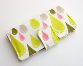 Raindrop Bifold Wallet - Smart Phone Clutch -  Dew Drops in Olive, Prince Charming, Tula Pink - Wristlet Option