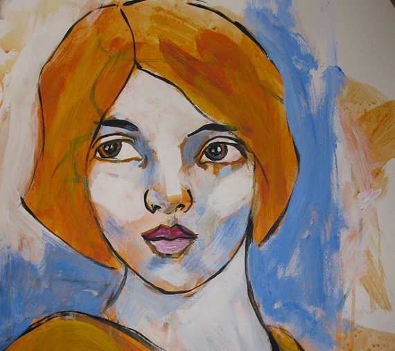 pret à porter "Portrait original painting by Michael Hammer