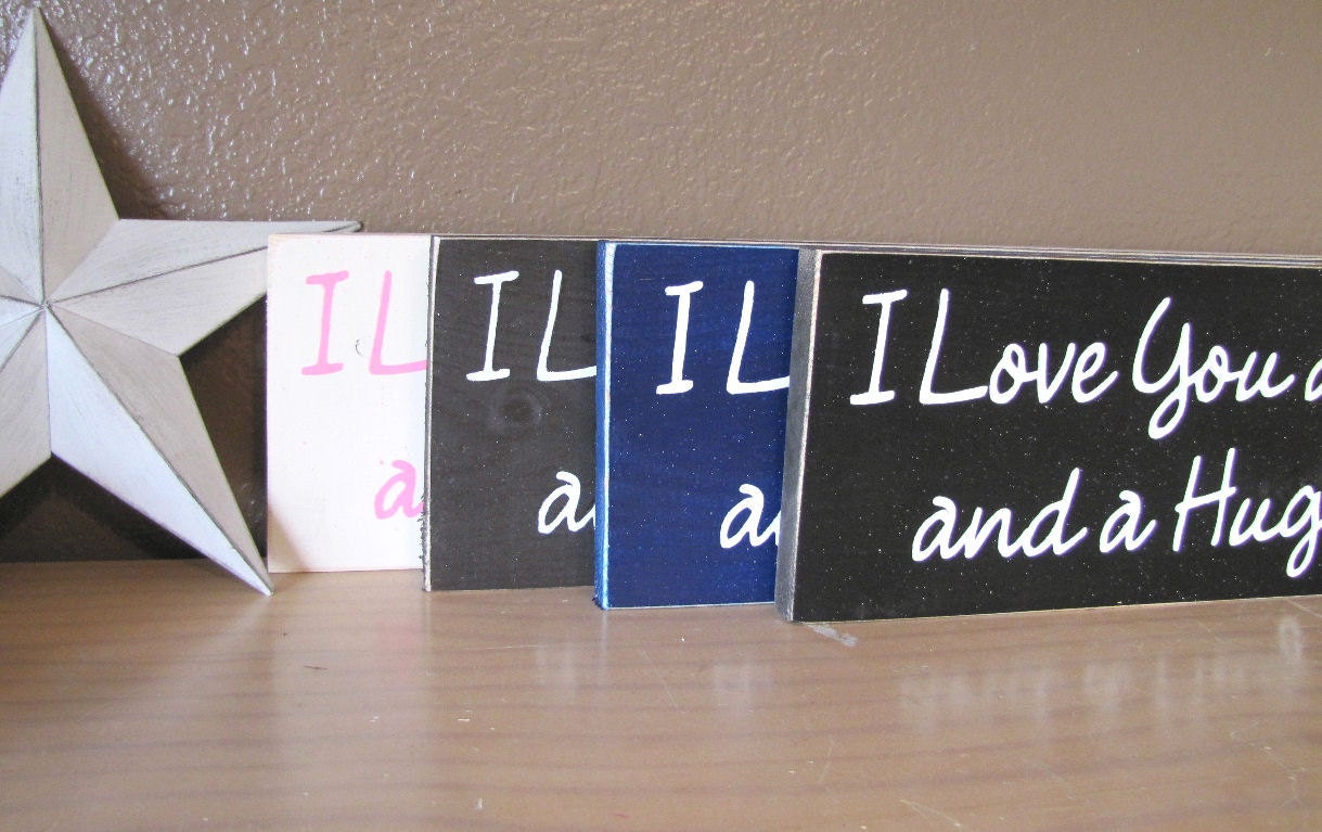 I Love You a Bushel and a Peck and a Hug Around the Neck Wooden Sign Wall Hanging Made to Order