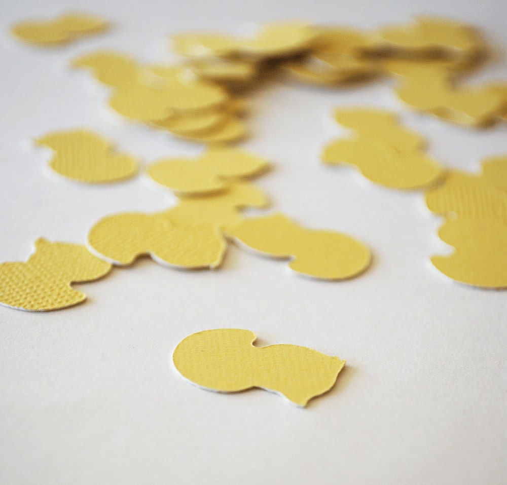 Lemon Yellow Rubber Ducky Die Cuts Set of 40 by Your Little Cupcake - YourlittleCupcake